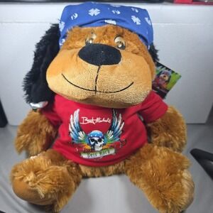 2013 BRET MICHAELS 16" Plush Dog w/ Pets rock shirt‎ Luv A Pet Pet-smart Stuffed